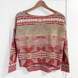 Ralph Lauren Denim & Supply Womens Aztec Southwestern Geometric Sweater SP